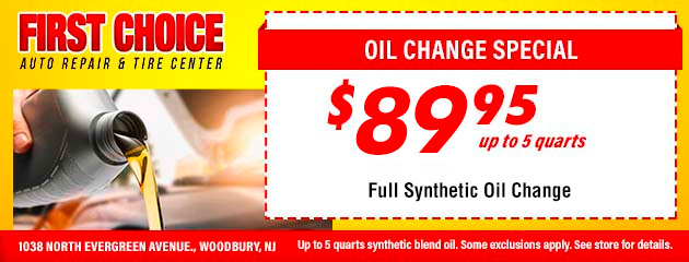 Ful Synthetic Oil Change Special